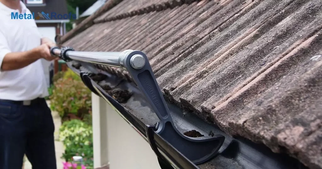 Clean A Roof Valley Rain Diverter On Metal Roofing