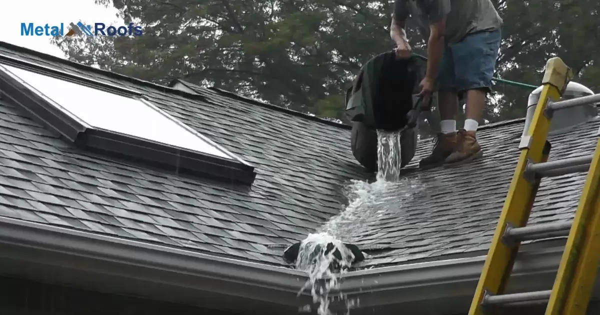 Roof Valley Rain Diverter No Gutter