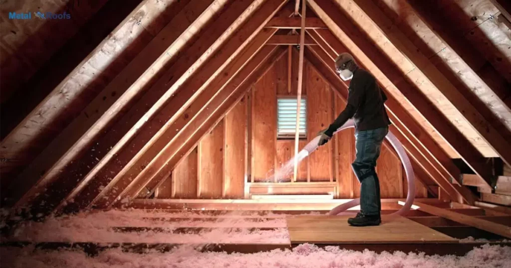 Installation of Rigid Foam Insulation Under Metal Roof