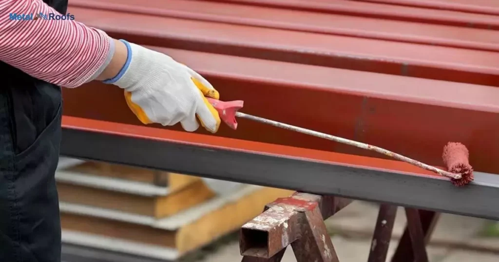 How To Paint A Metal Roof With A Roller?