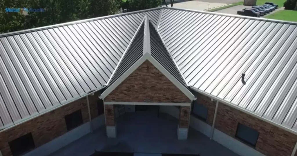 Shiny Black Metal Roof