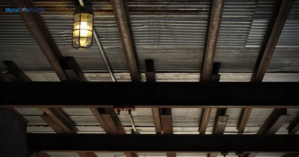 Corrugated Metal Porch Ceiling