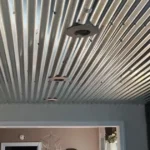 How does a corrugated metal ceiling work?